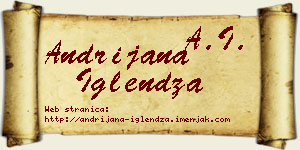 Andrijana Iglendža vizit kartica